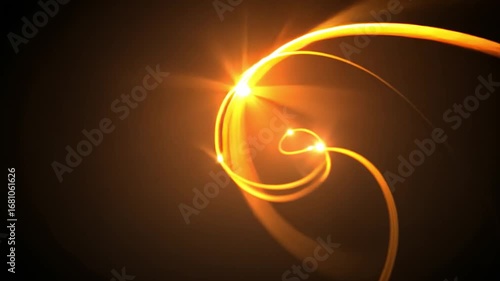 Golden Spiral of Light: Abstract Art