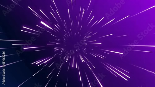 Hyperspace Journey: A Digital Artwork of Light Trails