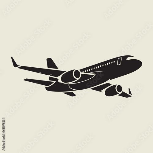 vector illustration of airplane