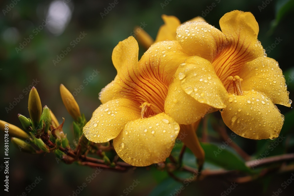 Fototapeta premium Thai Dwarf Golden Trumpet blossom