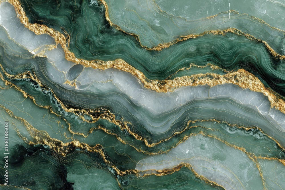 Fototapeta premium Seamless high resolution green marble background for art and design