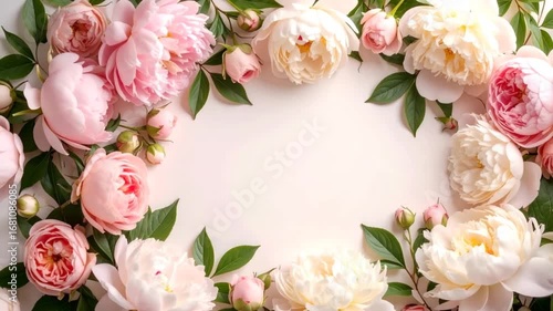 Wallpaper Mural Floral frame background Torontodigital.ca