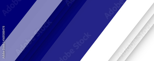 Modern vector background of overlapping translucent blue triangles — editable for presentations, banners and web design.