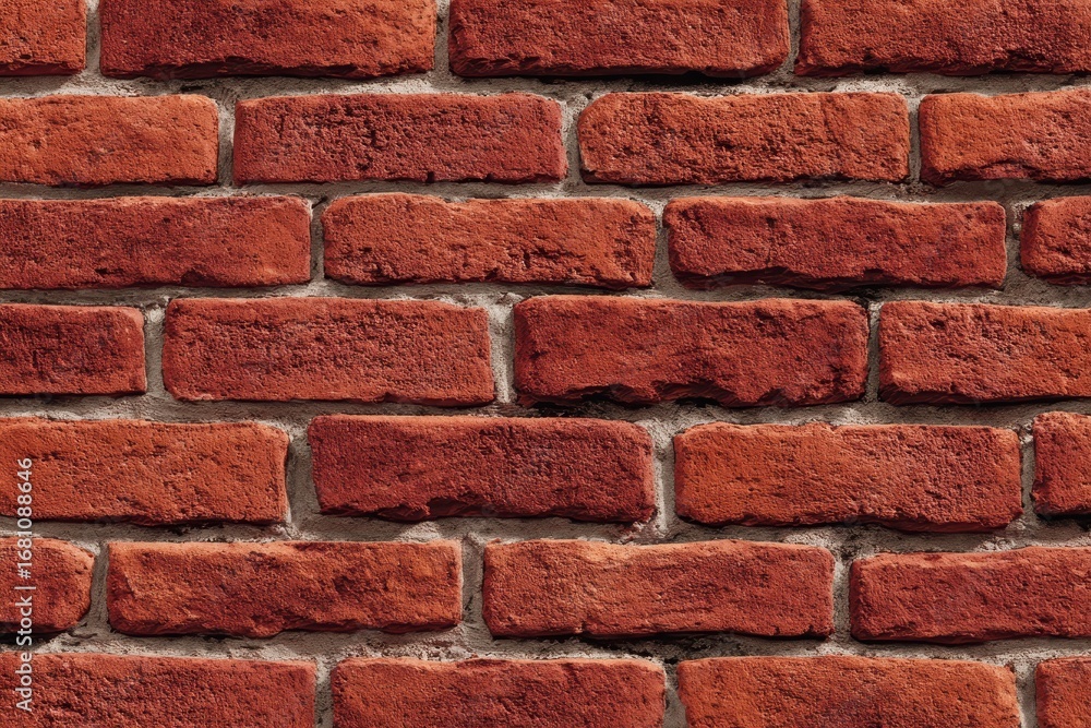 Fototapeta premium Red brick wall texture background Ideal for labels