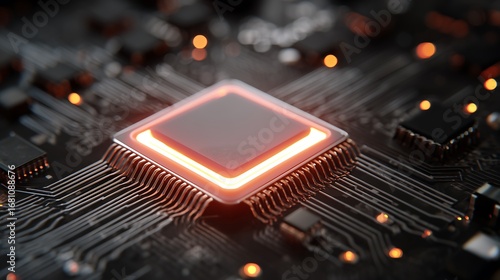 Microchip on circuit board