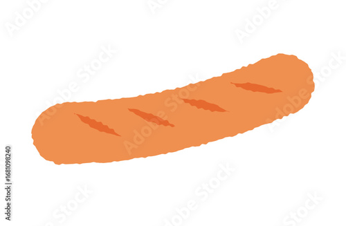Flat illustrations of sausages, wieners, and frankfurters.