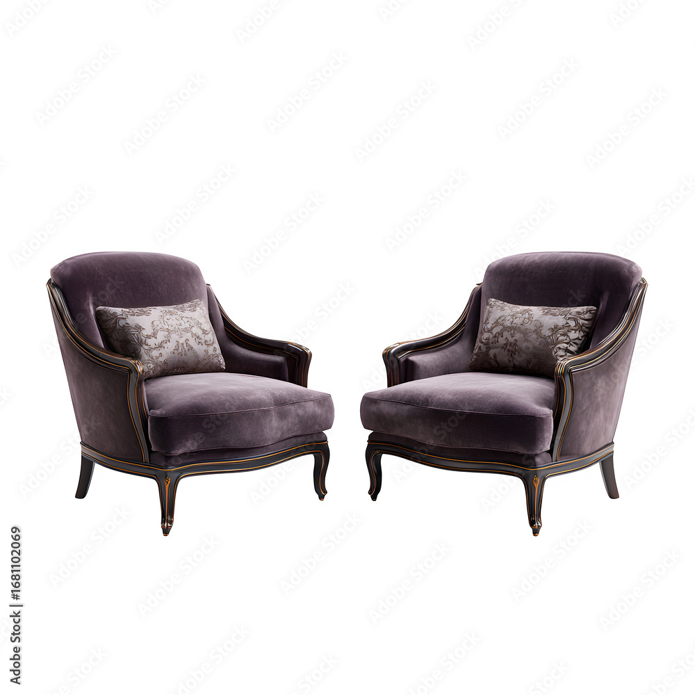 Naklejka premium black leather armchair