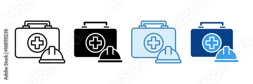 First Aid Icon Set Multiple Style Collection