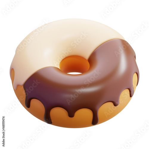 Wallpaper Mural Sweet Donuts 3d illustration Torontodigital.ca