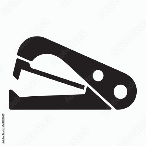 Staple Remover Solid Black Stationery Symbol
