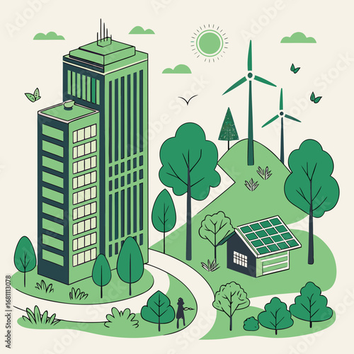 green city landscape