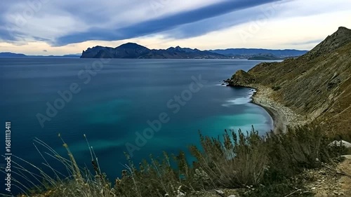 Coastal Serenity: A Breathtaking View of Crimea's Azure Waters