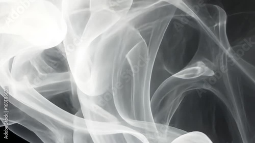Abstract Swirling Smoke: A grayscale ethereal dance of smoke