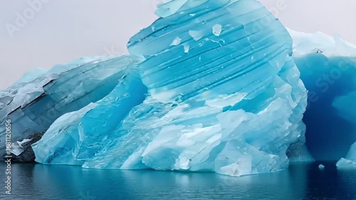 Majestic Glacial Iceberg in Arctic Waters