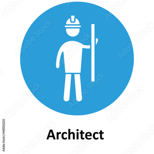 Architect Vector Icon which can easily modify or edit