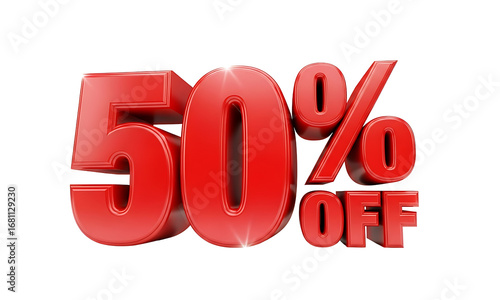 50% OFF, A dynamic visual declaring 50% OFF, with bold, eye-catching numbers in a vibrant hue. This powerful message immediately draws the viewer's attention.