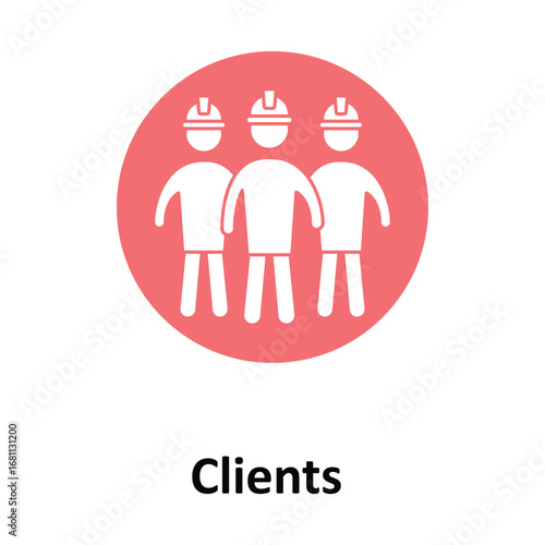 Clients Vector Icon which can easily modify or edit
