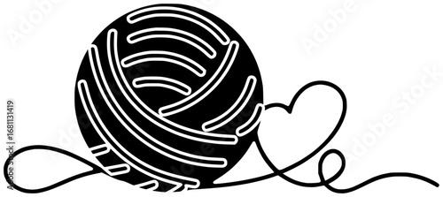 embroidery illustration sewing silhouette handmade logo needle icon textile outline fabric thread needlework craft sew hobby stitch woman embroiderer shape with vector graphic background