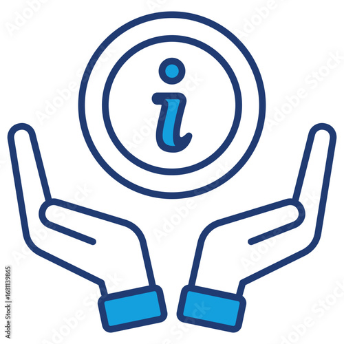 Give Infos Blue Icon