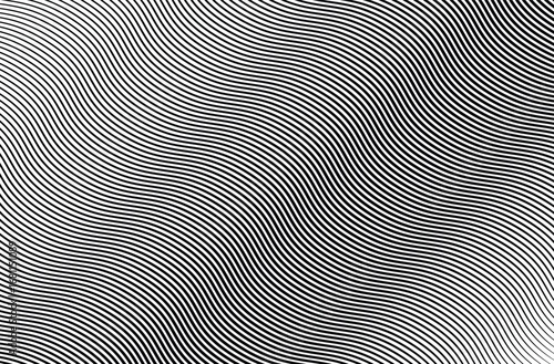 Wavy Ripple Lines Halftone Engraving Pattern Abstract Vector, overlay Half Tone background