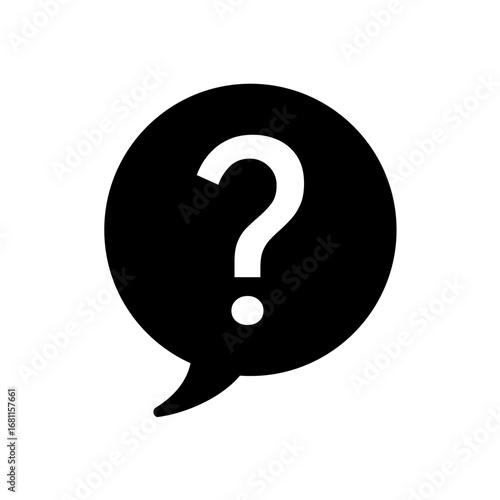 Question  - flat vector icon