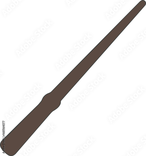 Simple Cartoon Style Wooden Magic Wand Prop For Wizard Costume