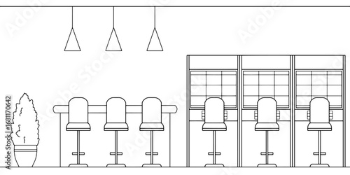 Casino interior graphic black white sketch illustration vector 