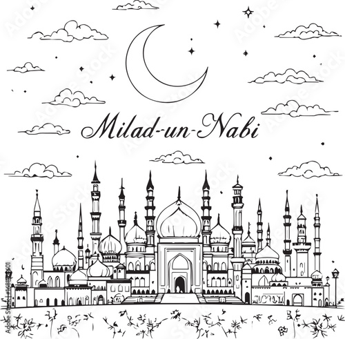“The Moon That Didn’t Just Rise, It Remembered Him” (or) “Milad-un-Nabi: A Night of Petals and Praise”