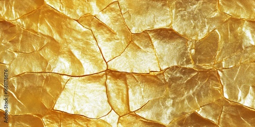 Golden leaf close up texture.