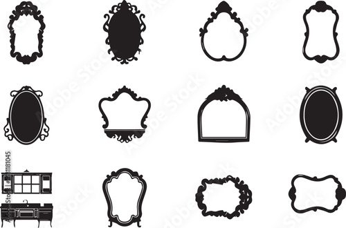 Mirror silhouette set