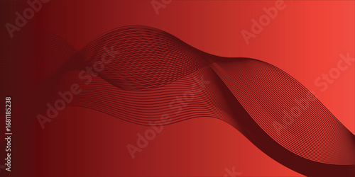 Abstract elegant wave swirl with futuristic optical design