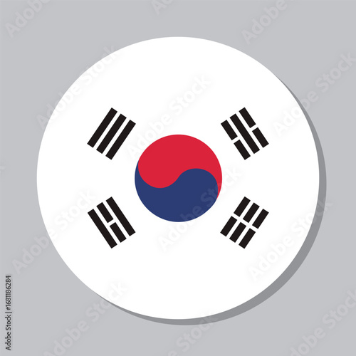Flag of South Korea, Asian country