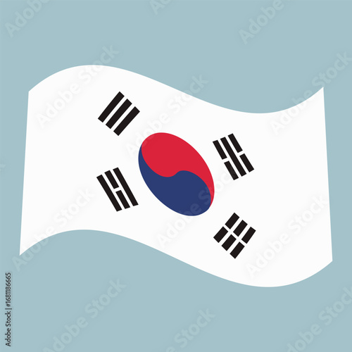 Flag of South Korea, Asian country