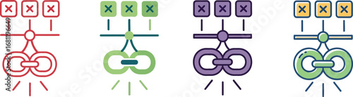 Link building strategy seo backlinks digital marketing concept