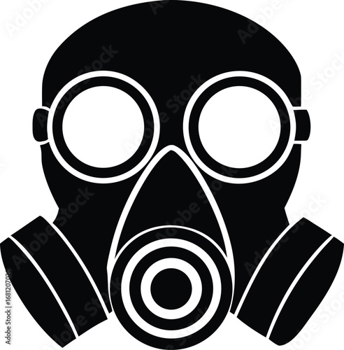 respirator safety mask vector art
