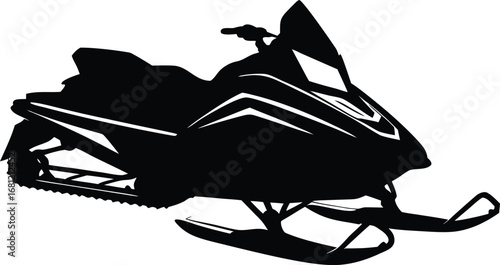 winter snow machine vehicle vector art
