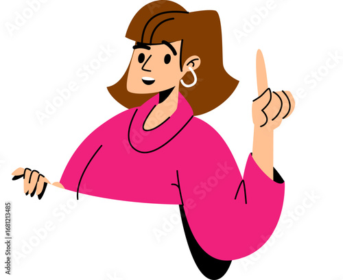 Woman Show Finger