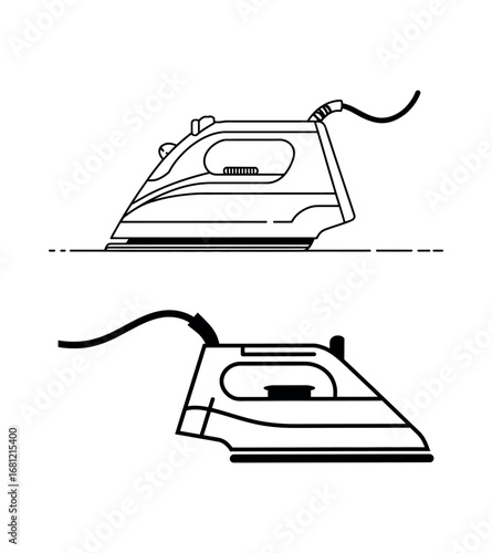 iron isolated on white background
