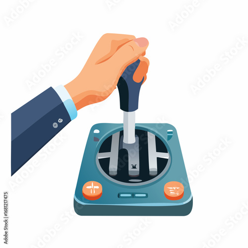 Hand Operating Gear Shift Mechanism