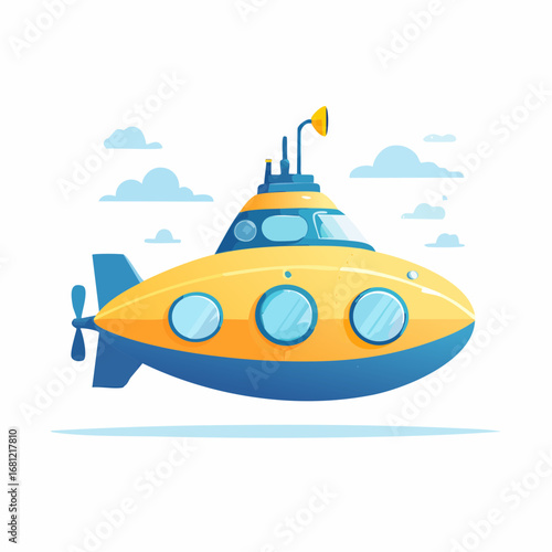 Cartoon Yellow Submarine