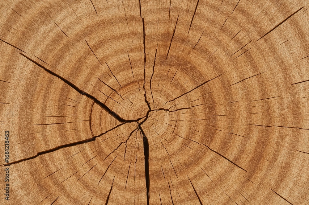 Fototapeta premium The wood's cut edges are smooth