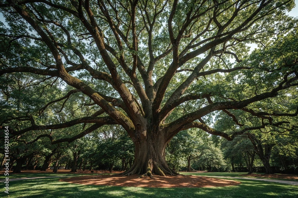 Fototapeta premium The Park's Majestic Tree