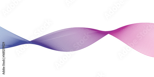 Abstract optical pattern with futuristic minimal flow design