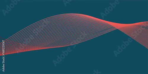 Elegant abstract wave swirl with futuristic motion design