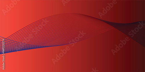 Abstract minimal curve design with smooth flowing structure