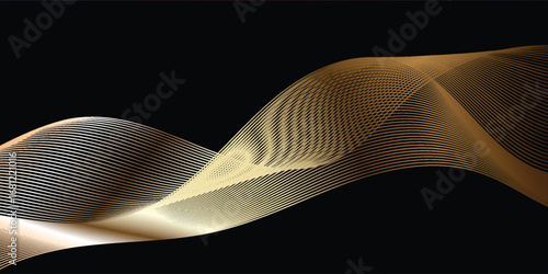 Abstract futuristic harmony design with elegant swirl structure