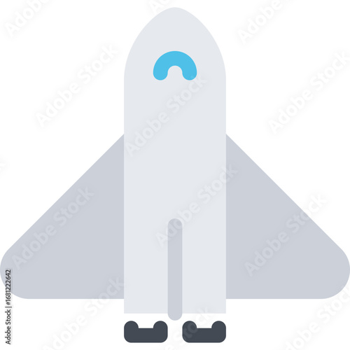 Cosmic Rocket Ship Graphic