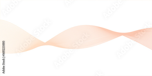 Artistic futuristic abstract wave with minimal dimensional depth