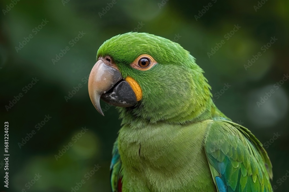 Obraz premium Eclectus parrot (Eclectus roratus) inhabits nearby islands, northeastern Australia, and surrounding regions like New Guinea and Sumba