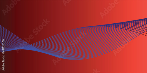 Elegant abstract wave background with smooth structural motion